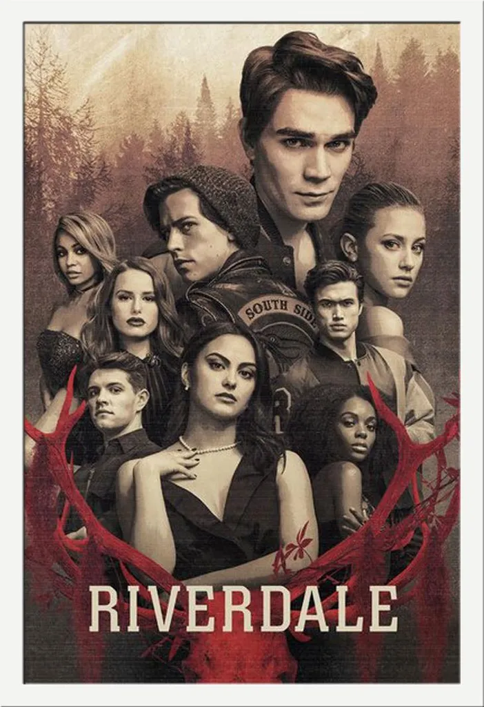 Riverdale Key Art Poster S3 Ufficiale + Cornice Shinsuke Maxi Bianco