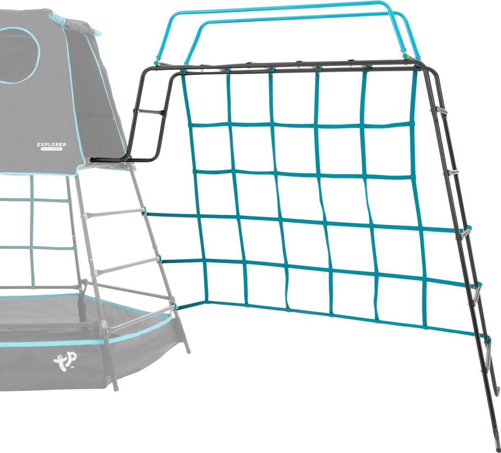 Kletternetz mit Seilbrücke EXPLORER Schwarz Produktbild 