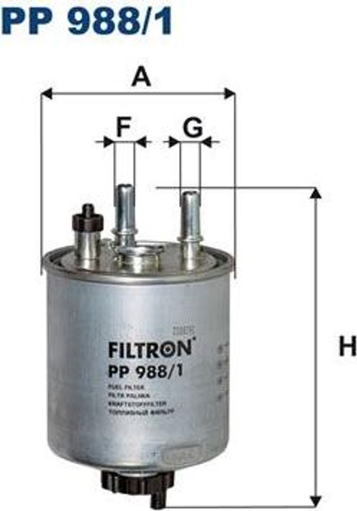 FILTRON PP 988/1 Kraftstofffilter OE 7701069023 kompatibel mit Twingo, Laguna, Kangoo