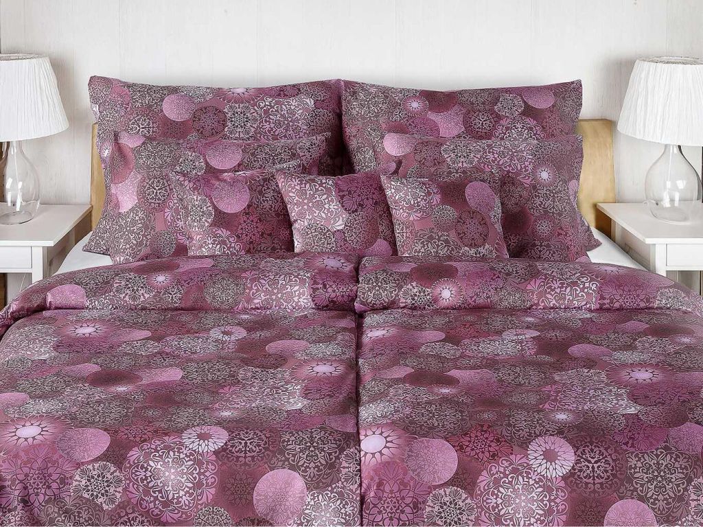 Leinen-Satin Geon Mandaly rosa 140x200, 70x90 cm