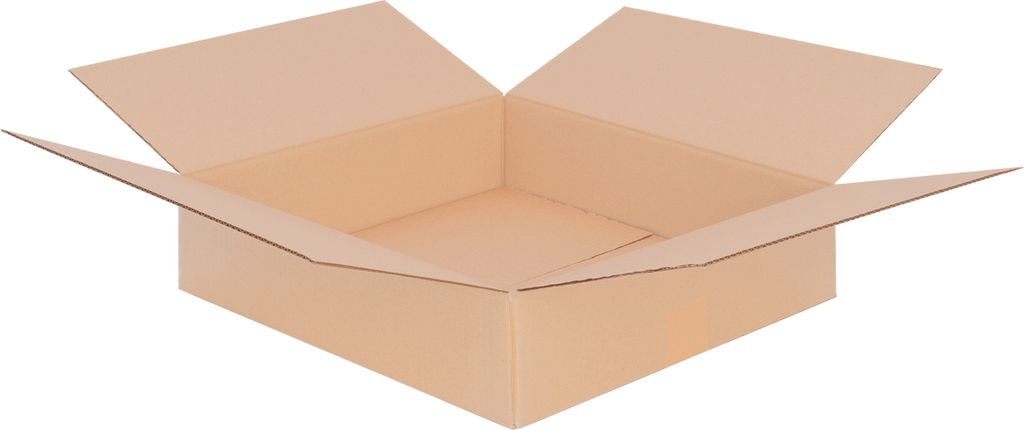 verpacking 75 Faltkartons 395 x 395 x 90 mm Braun (Außenmaß 400 x 400 x 100 mm) KK 91 1-wellig Versandkarton für mittelgroße Waren DHL Paket DP...