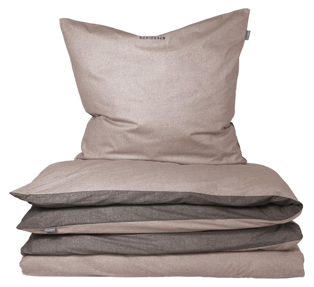 SCHIESSER Bettwäscheset Doubleface | Unifarben | Renforcé | Produktbild 