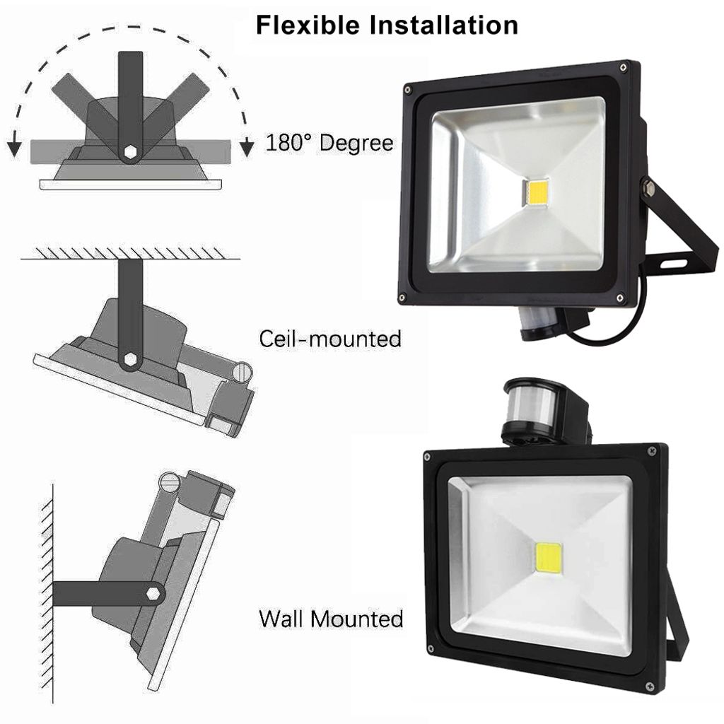 10W LED Strahler Fluter Spot Außenstrahler Flutlich mit Produktbild 7