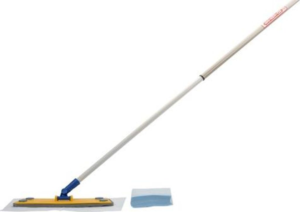 Flipper Bodenwischer-Set 40 cm mit 50 Staubtücher, Teleskop-Alustiel