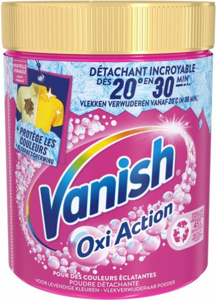 Vanish – Fleckenentferner – Oxi Action Wash Booster Pulver – Für Buntwäsche – 940 g - 1 Stück