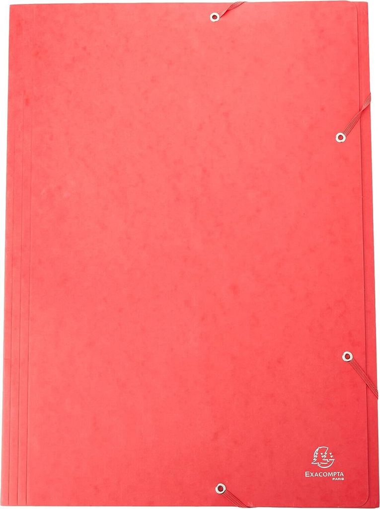 EXACOMPTA Eckspannermappe DIN A3 Karton rot