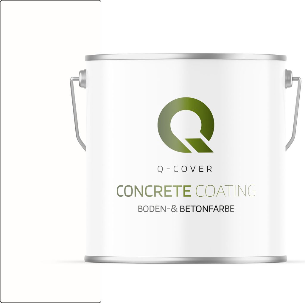 Bodenfarbe | Betonfarbe | Garagenboden | Bodenbeschichtung für Innen | Kellerfarbe Fußbodenfarbe Weiß 5L
