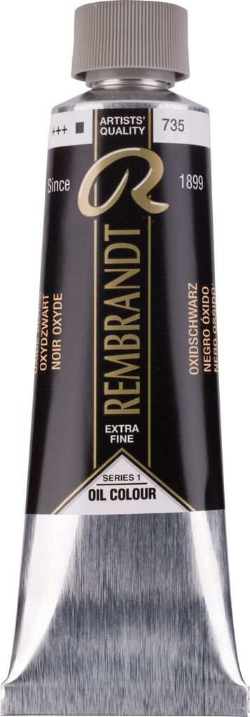 Rembrandt Ölfarbe Tube 150 ml Oxidschwarz 735