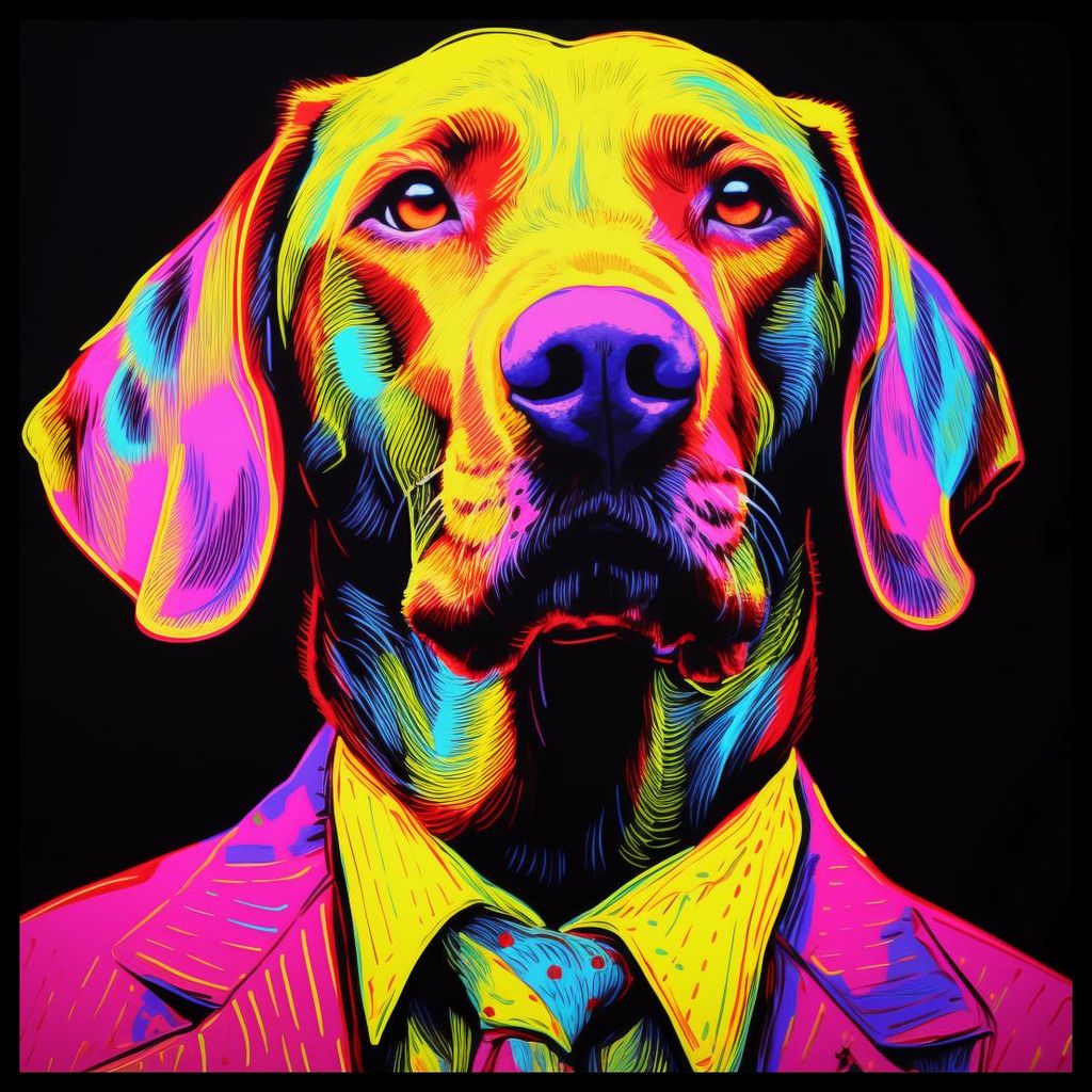 Poster 80x80cm Bunte Persönlichkeit