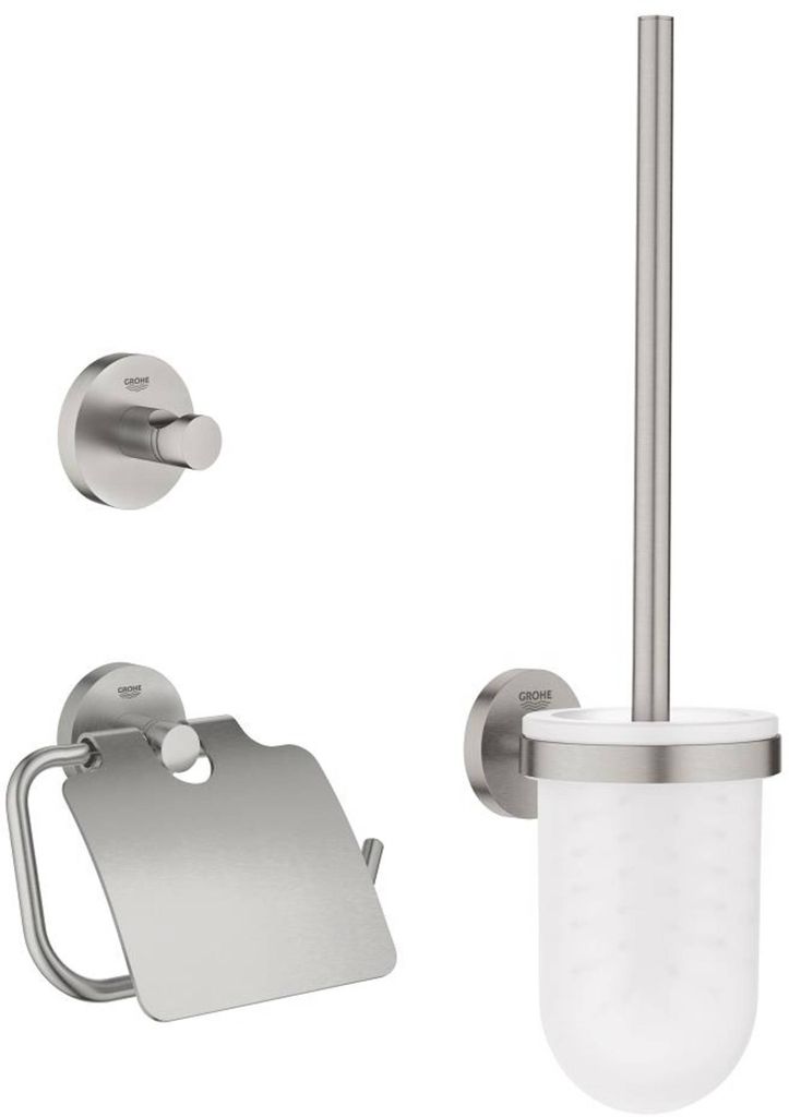 Grohe Essentials WC-Set 3 in 1 supersteel