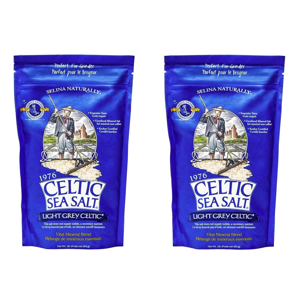 Light Grey Celtic coarse sea salt, 1 lb. bag - Pack of 2 Produktbild 