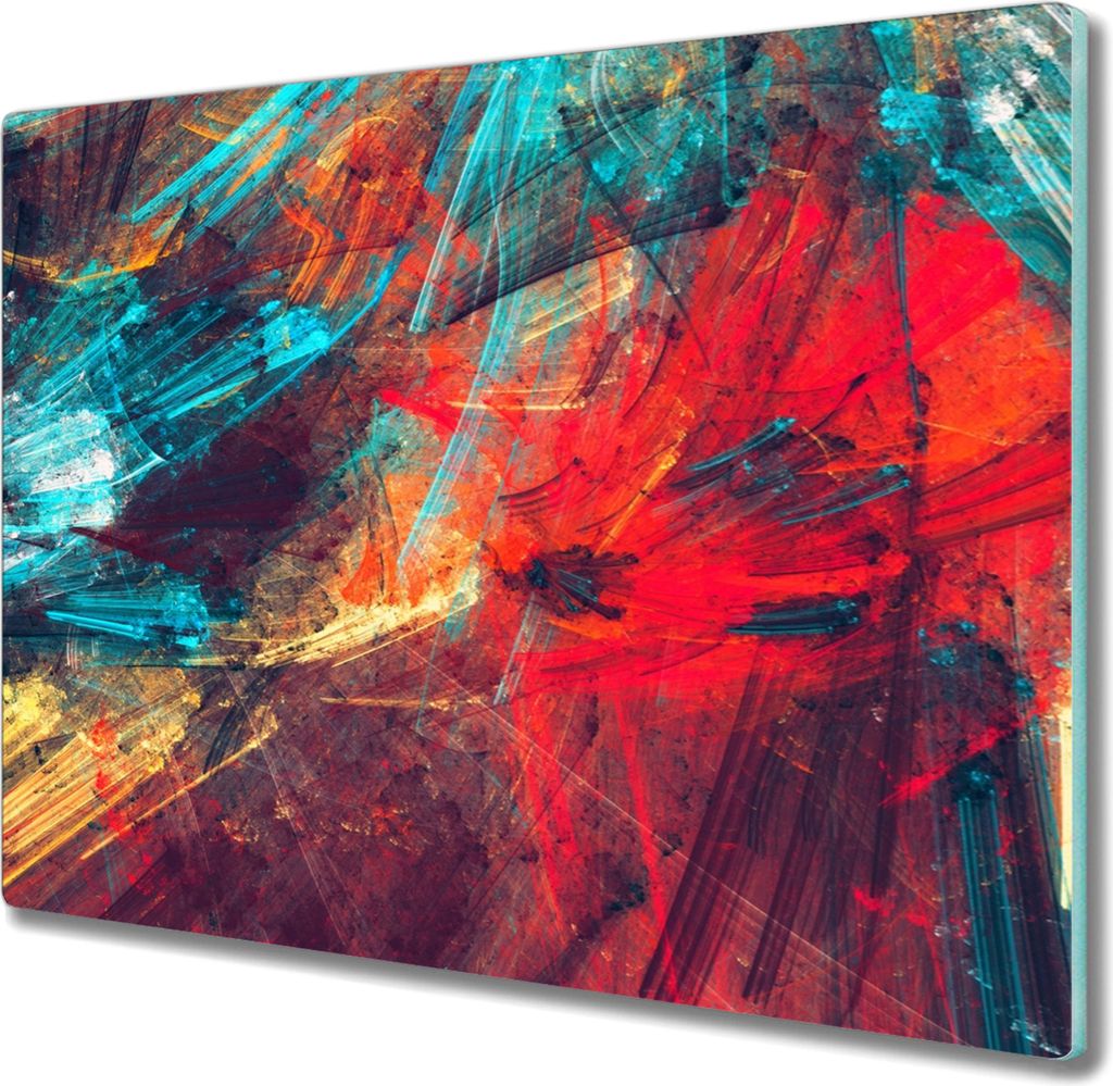 Coloray Schneidebrett Herdabdeckplatte 60x52 cm Kochplattenabdeckung Hackbrett Küchenbrett - farbige Lichter