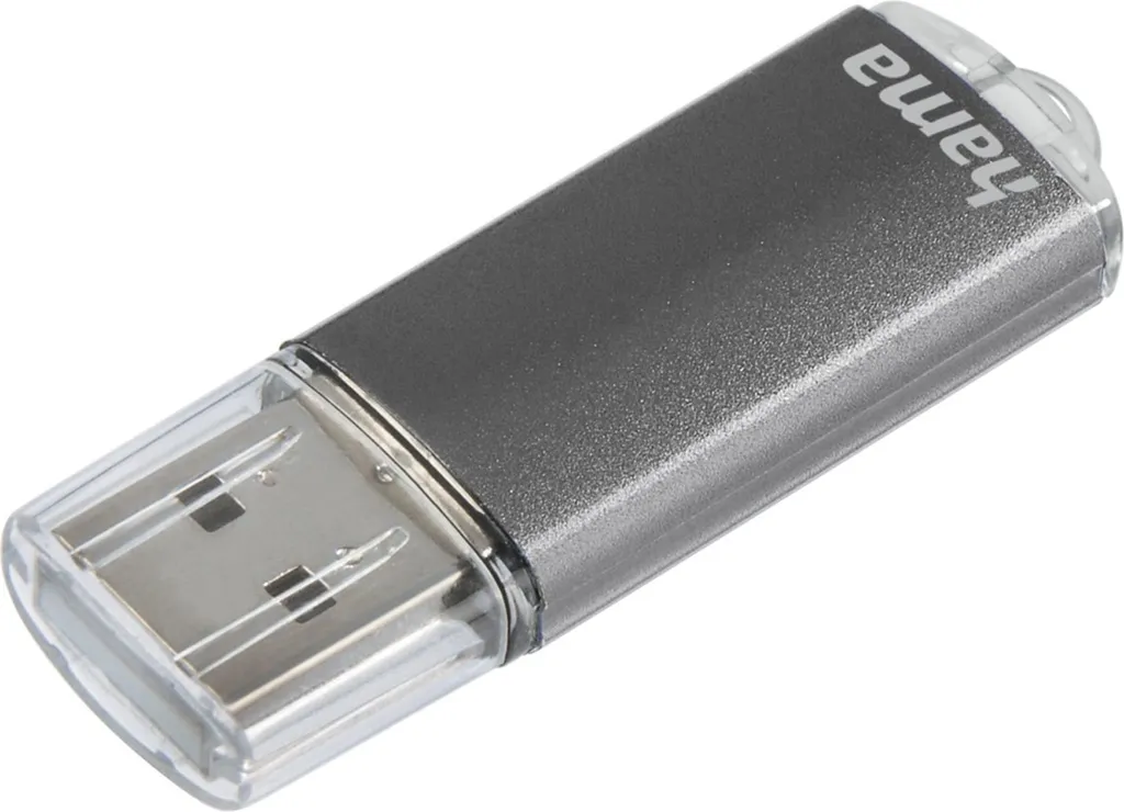 Hama Laeta FlashPen 16GB USB 2.0 Grigio - Archiviazione Dati Sicura