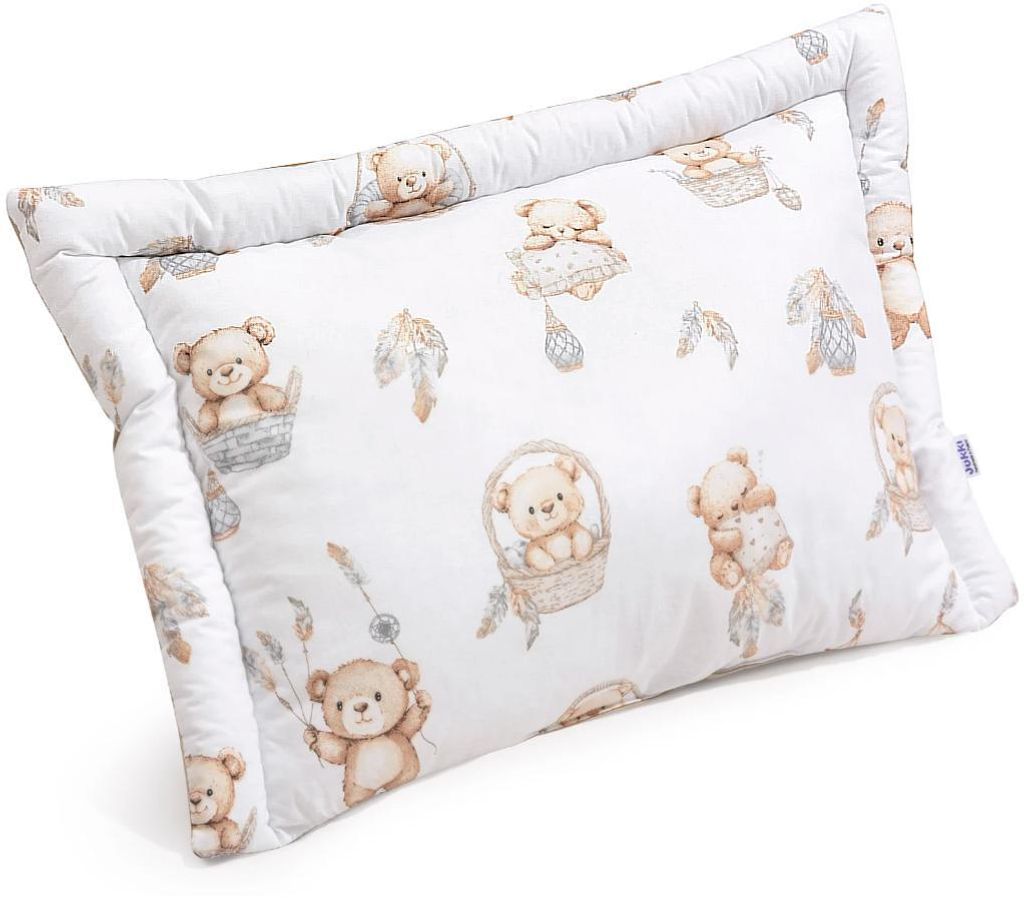 Boho Bears & Cappuccino Soft Velvet Doppelseitiges Kinderkissen 40 x 60cm
