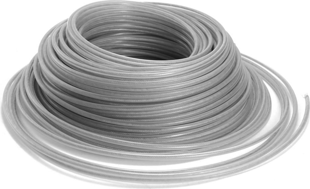 3,0 mm 1 lb Trimmerdrahtseil mit Stahldrahtkern, Ersatzdraht für Bürstenschneider, Gartengeräte