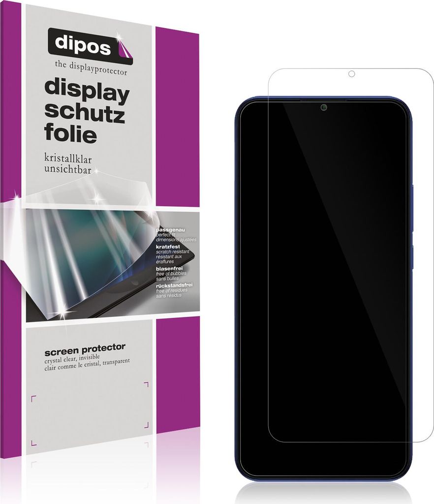 2x Schutzfolie für General Mobile GM 21 klar Displayschutzfolie Folie Display Schutz dipos