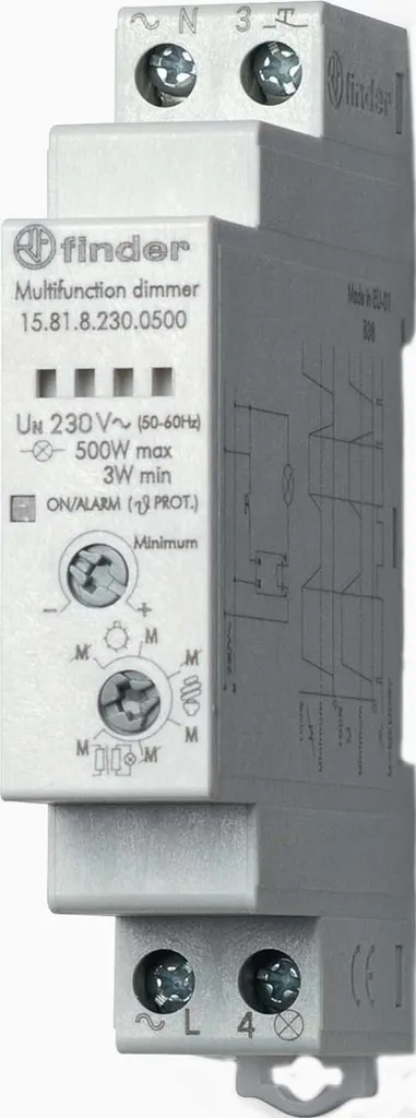 Variateur Télérupteur Finder 15.81.8.230.0500 Silencieux et Rail DIN