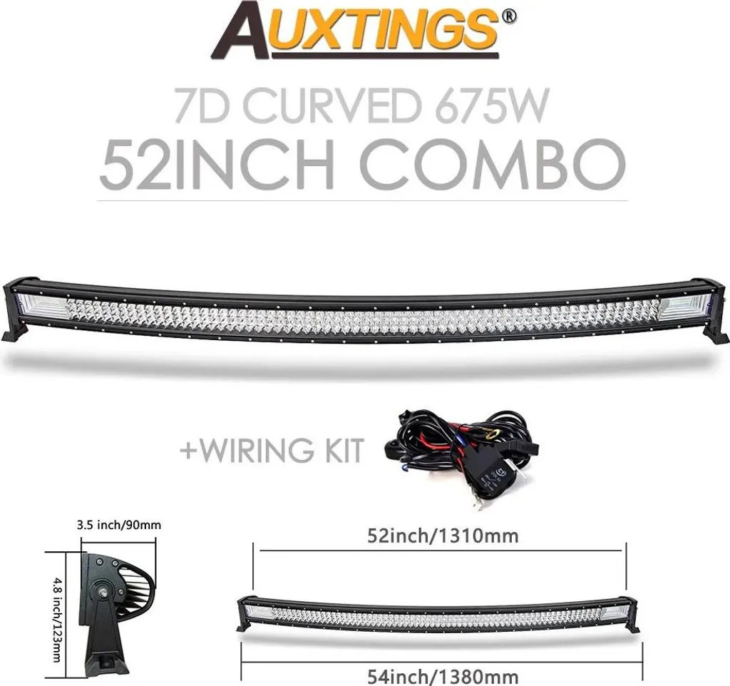 Éclairage LED pour conduite nocturne 52in 7D avec faisceau combiné - 2