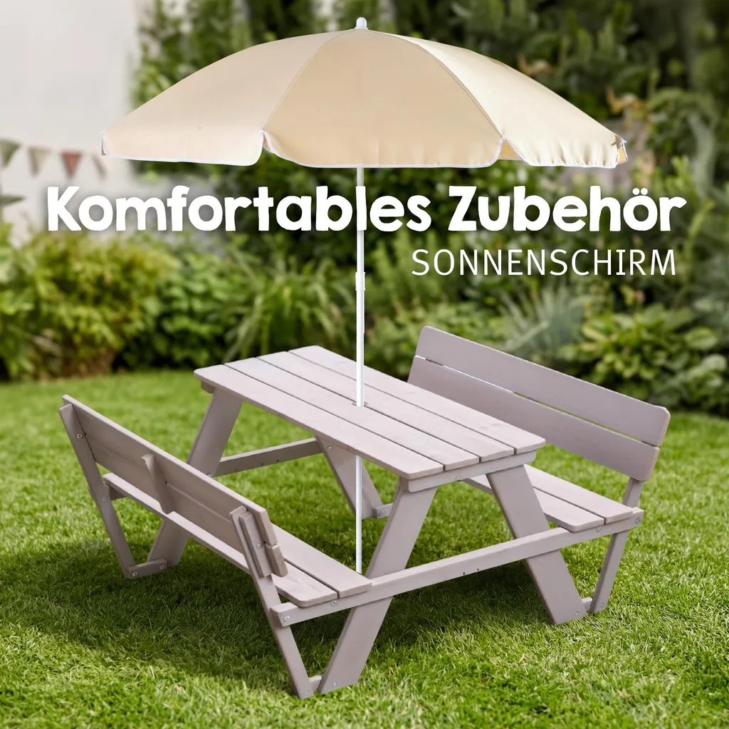 Mobilier jardin enfant stable et durable pour solution extérieure roba