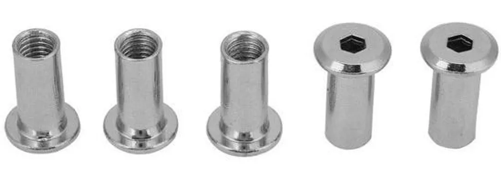 Écrou Carré Nickelé M8 x 22mm à Tête Ronde, Fixation Haute Résistance 50x