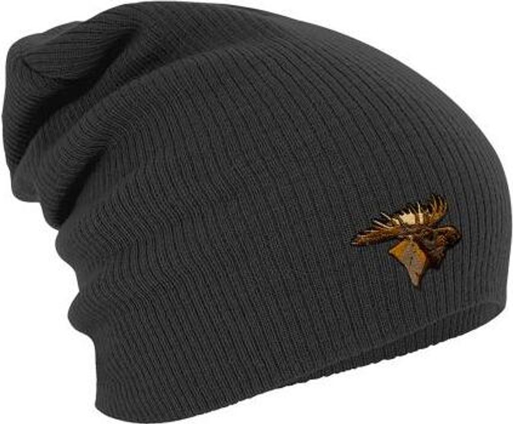 Longbeanie Slouch-Beanie Elch 54827 Color - grau