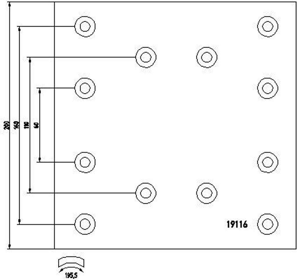 von Textar (1911602) Bremsbackenbelagsatz Bremsanlage Bremsbackenbelag