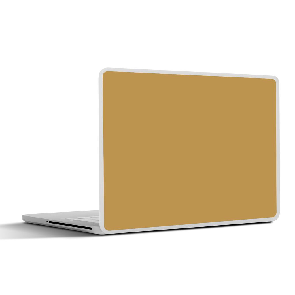 MuchoWow Laptop Aufkleber Sticker Cover Ockergelb - Farbe - Herbst - Gelb - Fest - Farben 36.5x27.5 cm - Laptop-Sticker