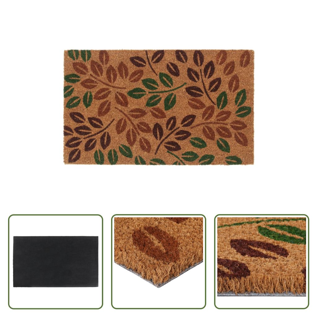 The Living Store Fußmatte Natur 45x75 cm Kokosfaser Getuftet