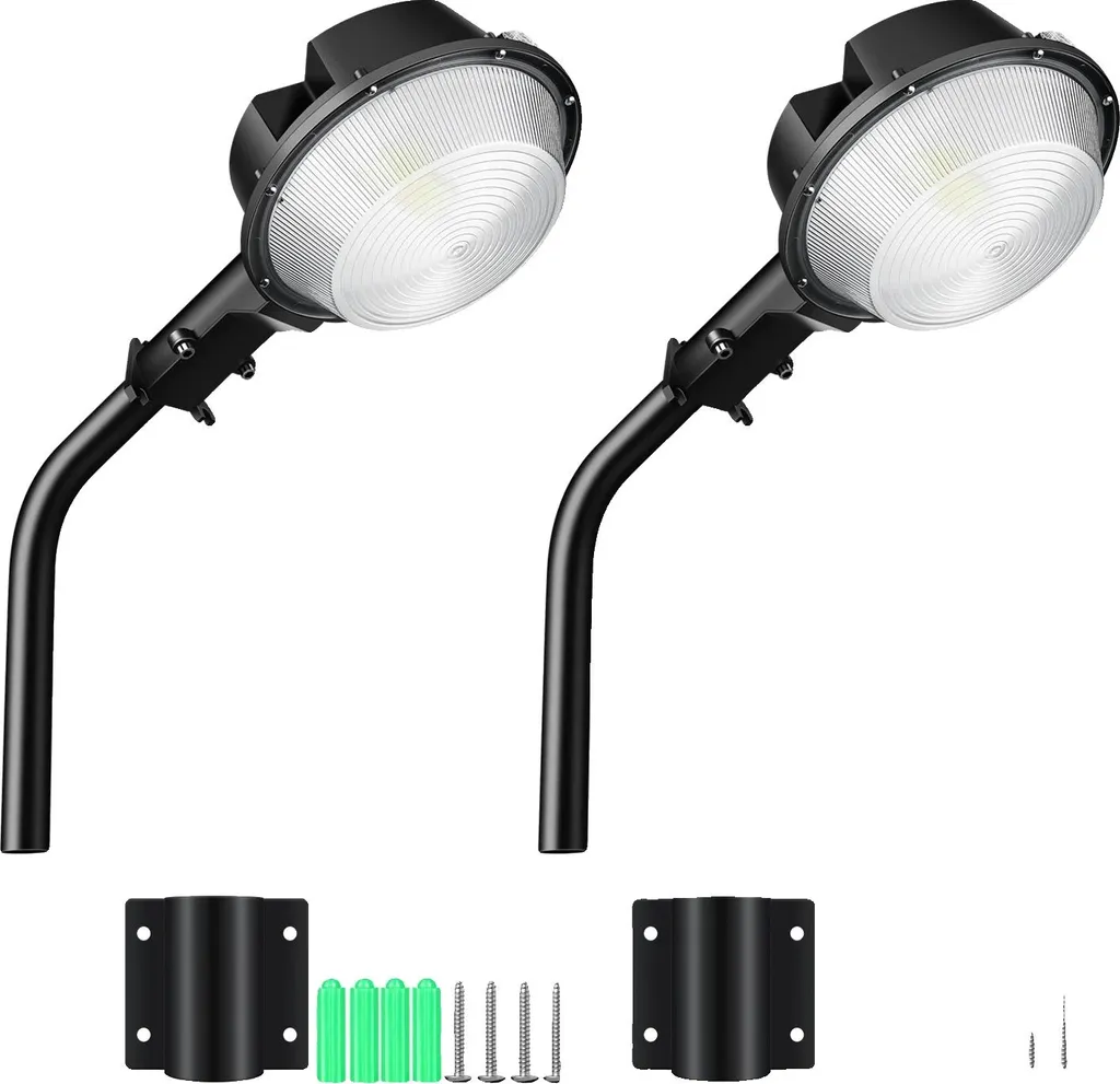 Éclairage de grange LED 2x100W IP66 étanche 6000K pour extérieur