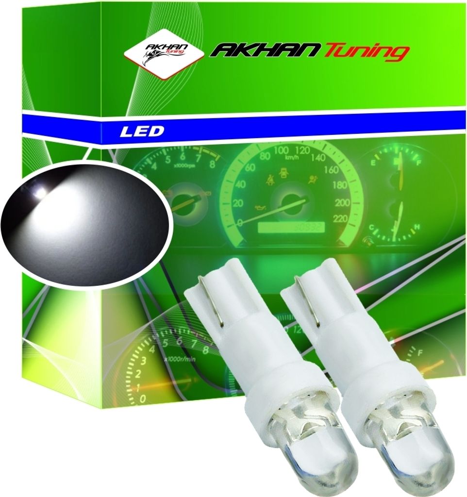 T5W - Lampe W2,3W, T5, 12V Weiss für Instrumentenbeleuchtung