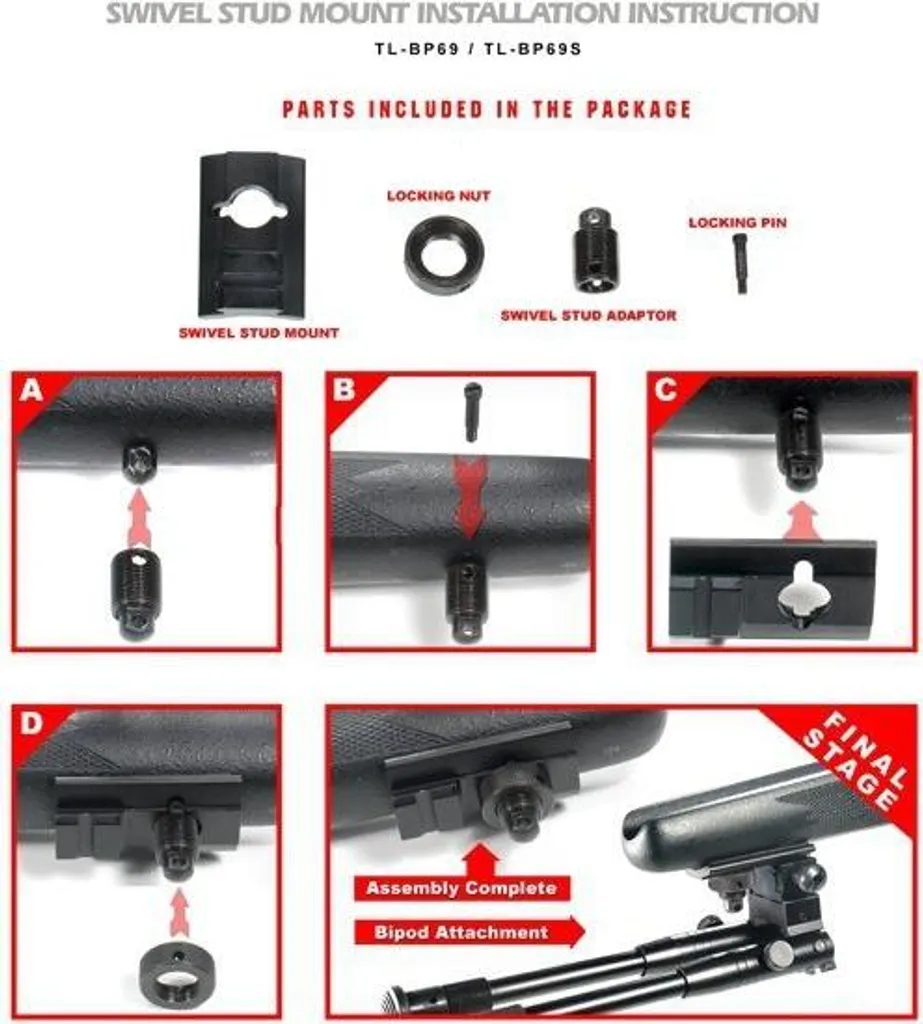 Bipied de tir Leapers Universal pour stabiliser vos tirs de précision