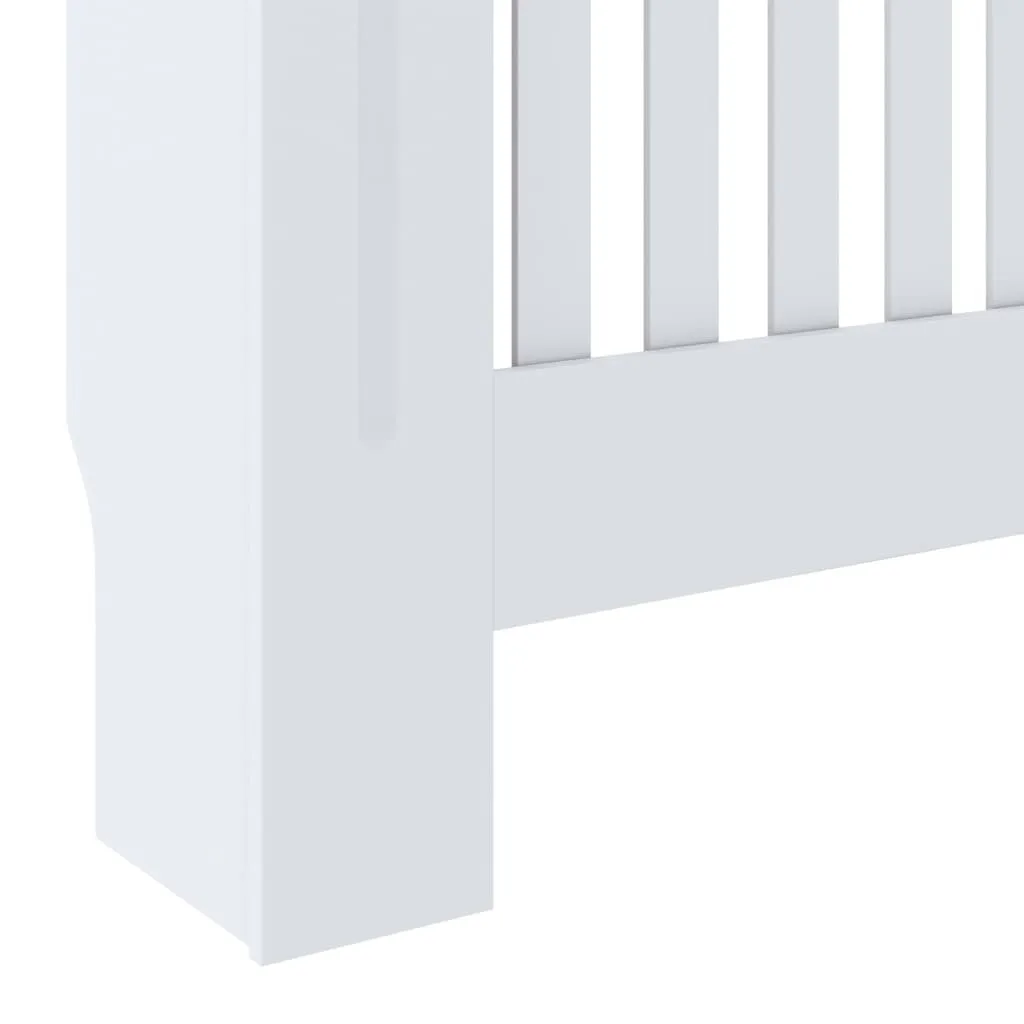 vidaXL Rivestimento per radiatori in MDF bianco 78 cm - 7