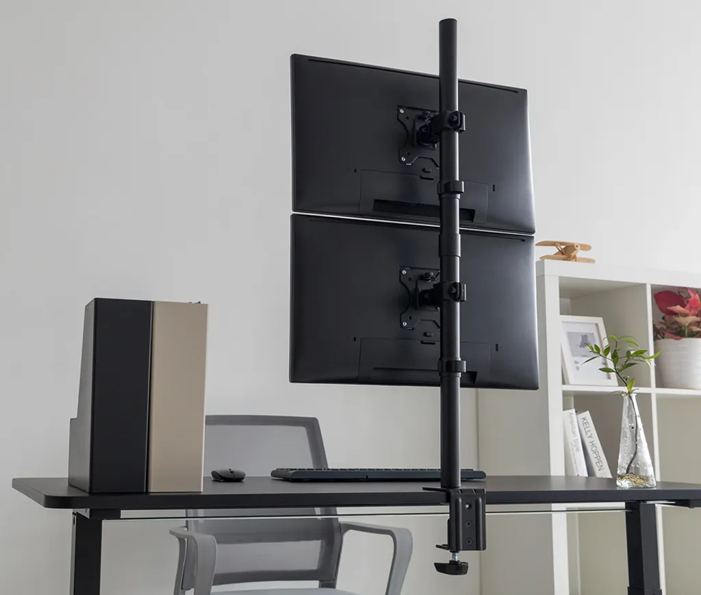 DIGITUS DA-90438 Support Double Écran LCD 32 Pouces Montage sur Table
