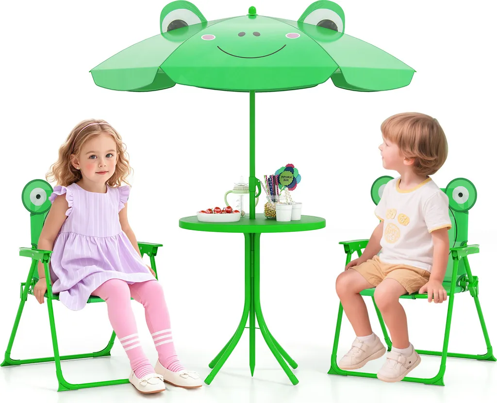 Ensemble Table et Chaises de Jardin pour Enfant : Aire de Jeu Extérieure