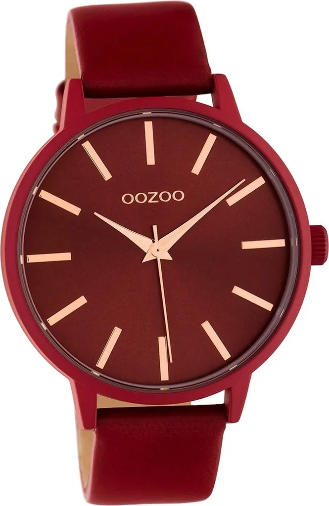 Oozoo Femme Montre Analogique Rouge C10618 Bracelet Cuir Timepieces