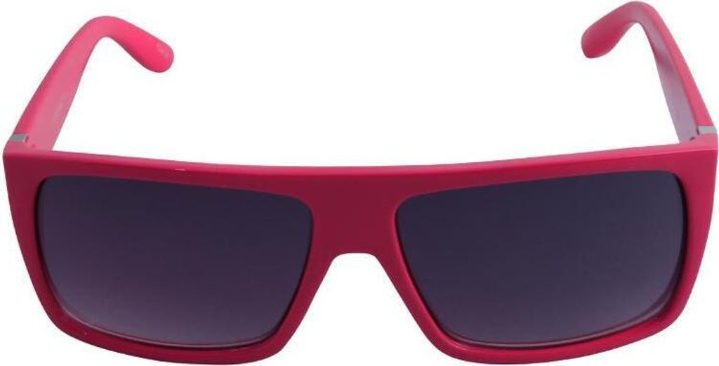 Retro Sonnenbrille - Rectangular striped - pink & weiß Produktbild 