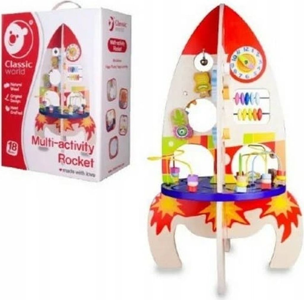 Hrací stůl dřevo edukační raketa