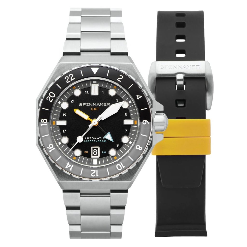 Spinnaker SP-5119-11 Dumas Automatik GMT Herrenuhr 44mm 30ATM