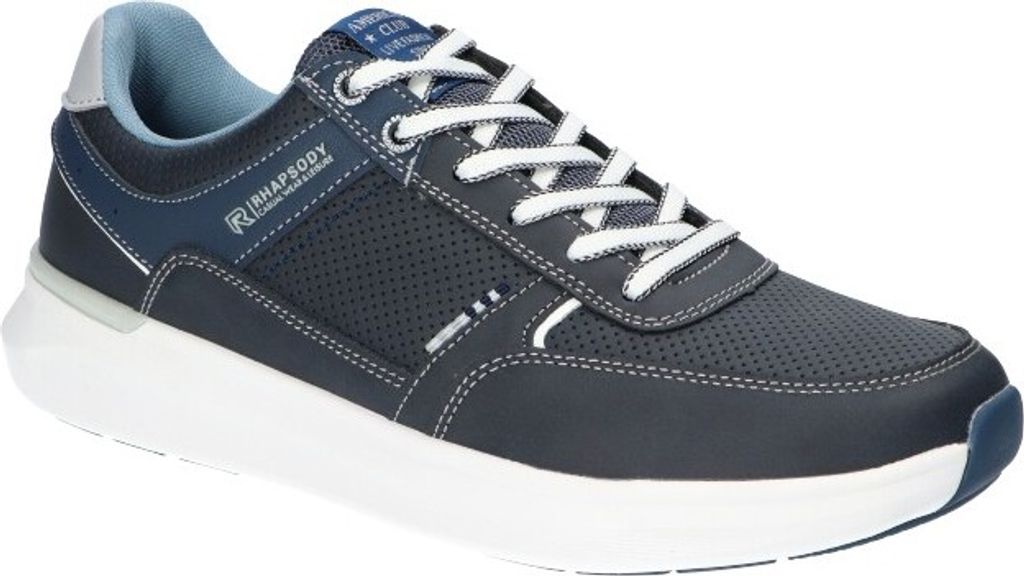 AMERICAN CLUB RH124 Schuhe für Herren, Herrenschuhe, Sneaker, Schuheinlage "MEMORY FOAM SYSTEM", Rhapsody, Marineblaue 45