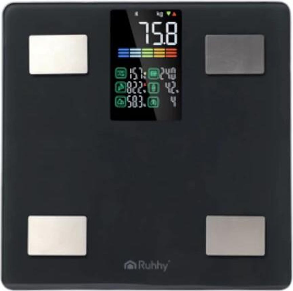 Ruhhy 20675 Bilancia analitica personale 226 kg, BMI, nera Immagine del prodotto 