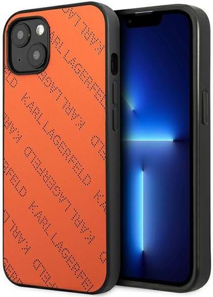 Karl Lagerfeld KLHCP13MPTLO iPhone 13 / 14 / 15 6,1" hardcase Perforated Allover Schutzhülle