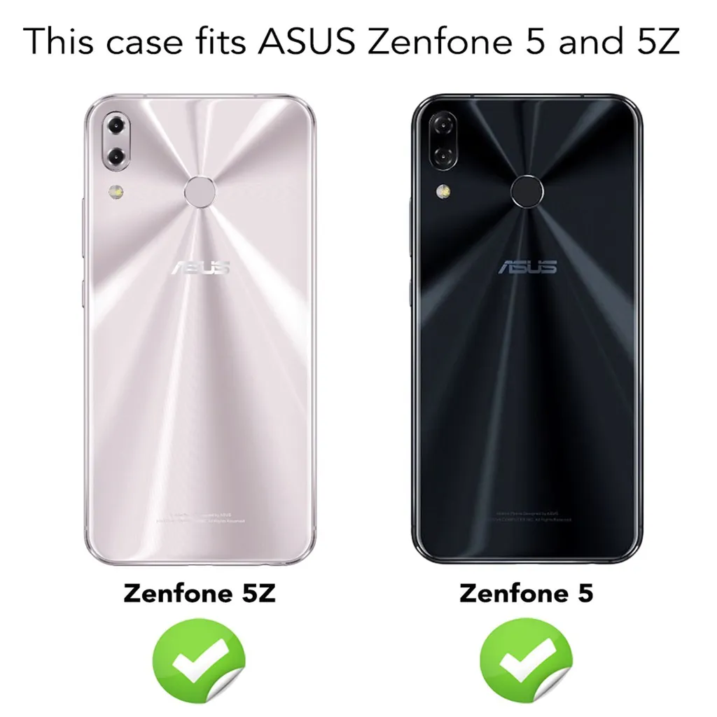 NALIA Cover Asus ZenFone 5 / 5Z - Custodia Silicone TPU Morbida Slim - 5