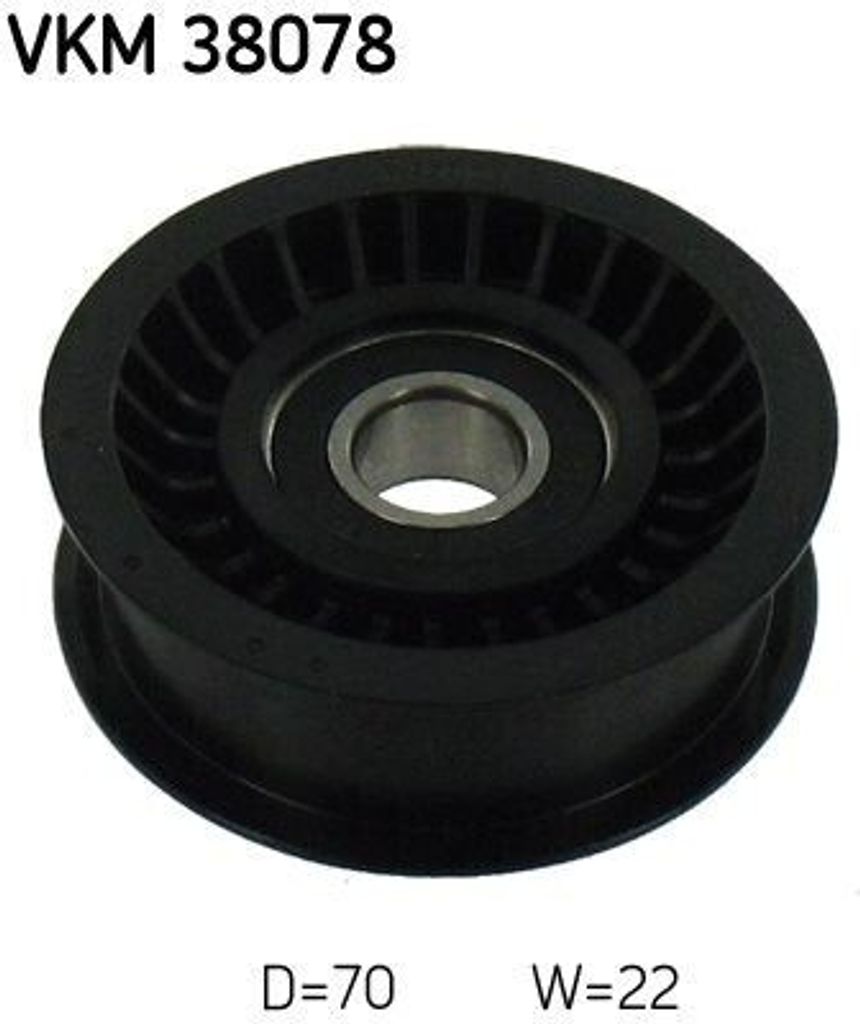 SKF VKM 38078 Umlenkrolle Keilrippenriemen passend für MERCEDES-BENZ C-Klasse Limousine (W204) E-Klasse Limousine (W211) C-Klasse T-modell (S204)