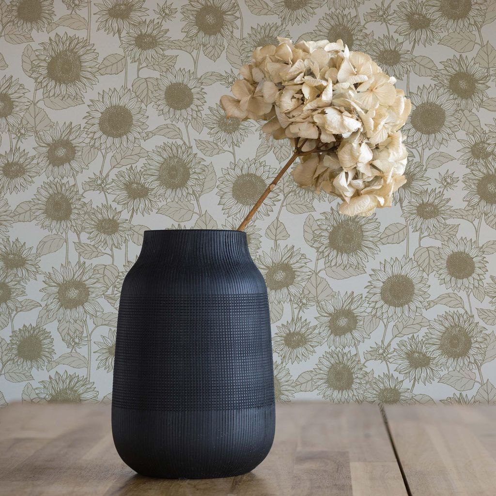 TADESSI Tapete Blumen Valentin M1-No.525 Vliestapete Beige Weiß Blumentapete Floral Geblümt Wohnzimmer Schlafzimmer