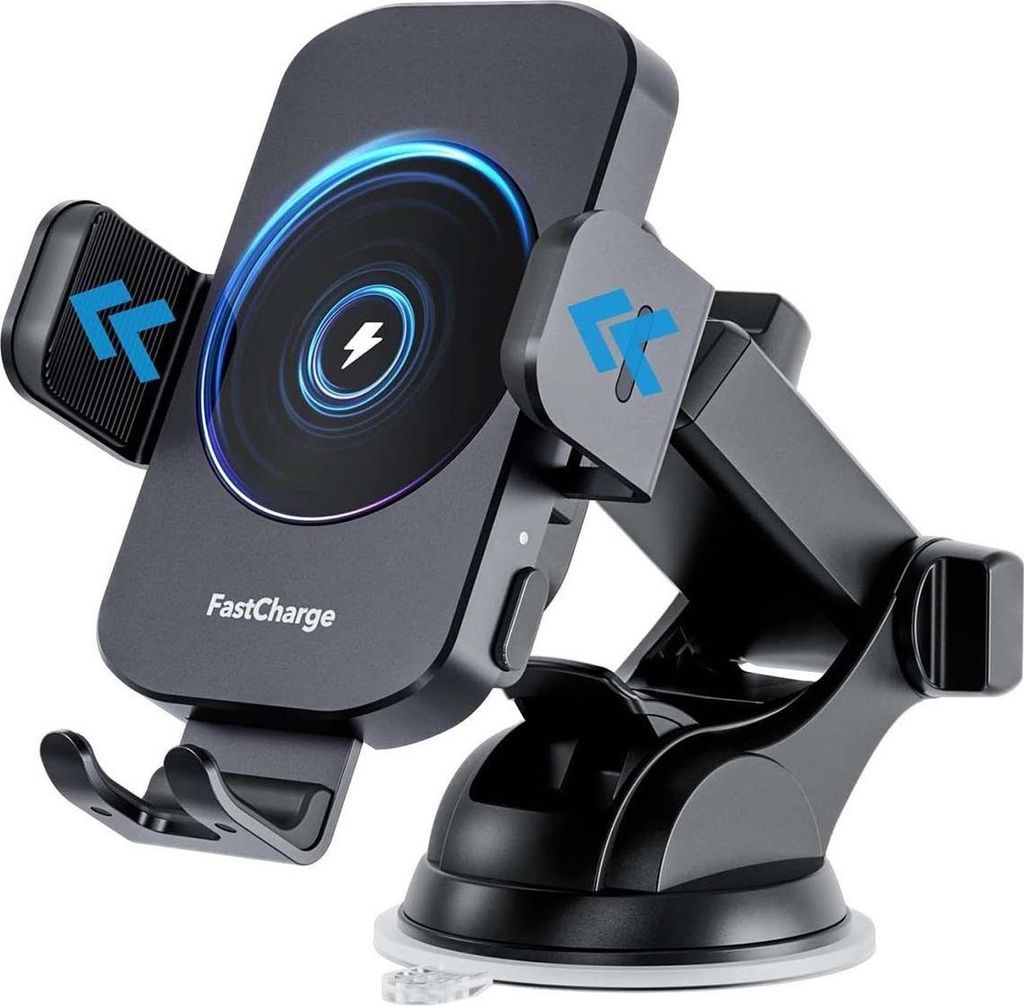 Handy-Halterung, 15W Auto-Handyhalterung mit Ladefunktion,Induktions-Ladestation Auto-Ladegerät Zubehör
