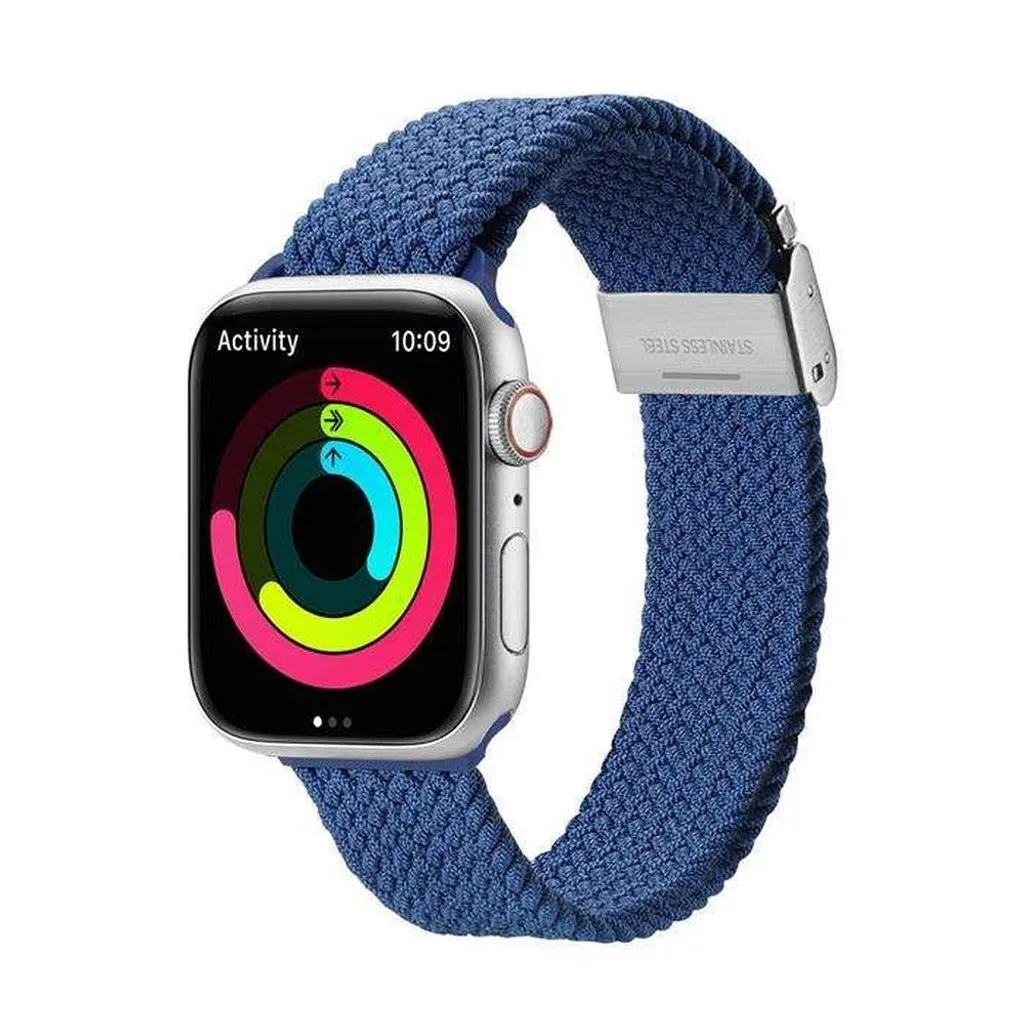 Cinturino Blu Apple Watch 41mm/40mm/38mm Maglia Dux Ducis Magnetico