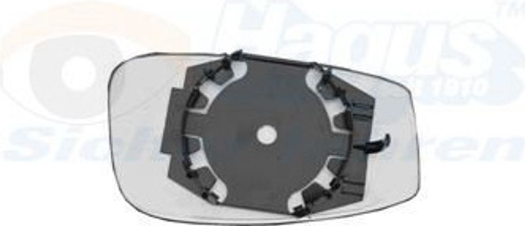 VAN WEZEL Spiegelglas Außenspiegel Rechts für FIAT PANDA (169) Unbeheizt 1709832