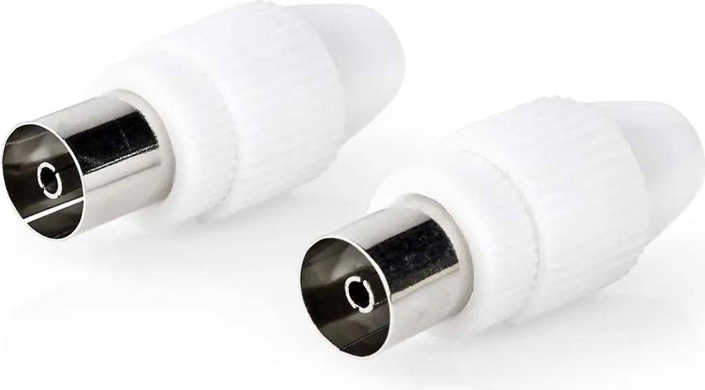 Set 2 Connettori IEC Coassiali Femmina 7,0mm Vite - Professionale 75 Ohm