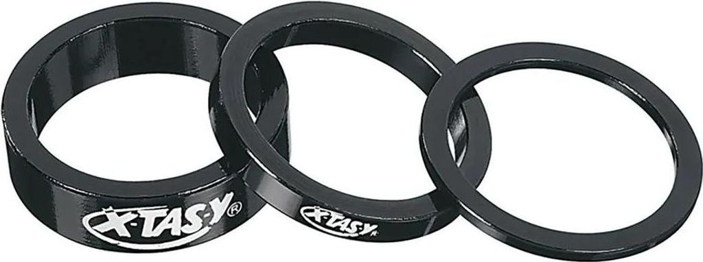 Ergotec SPACER SET 1 1/8 - 2/5/10mm je 1 Stk, schwarz
