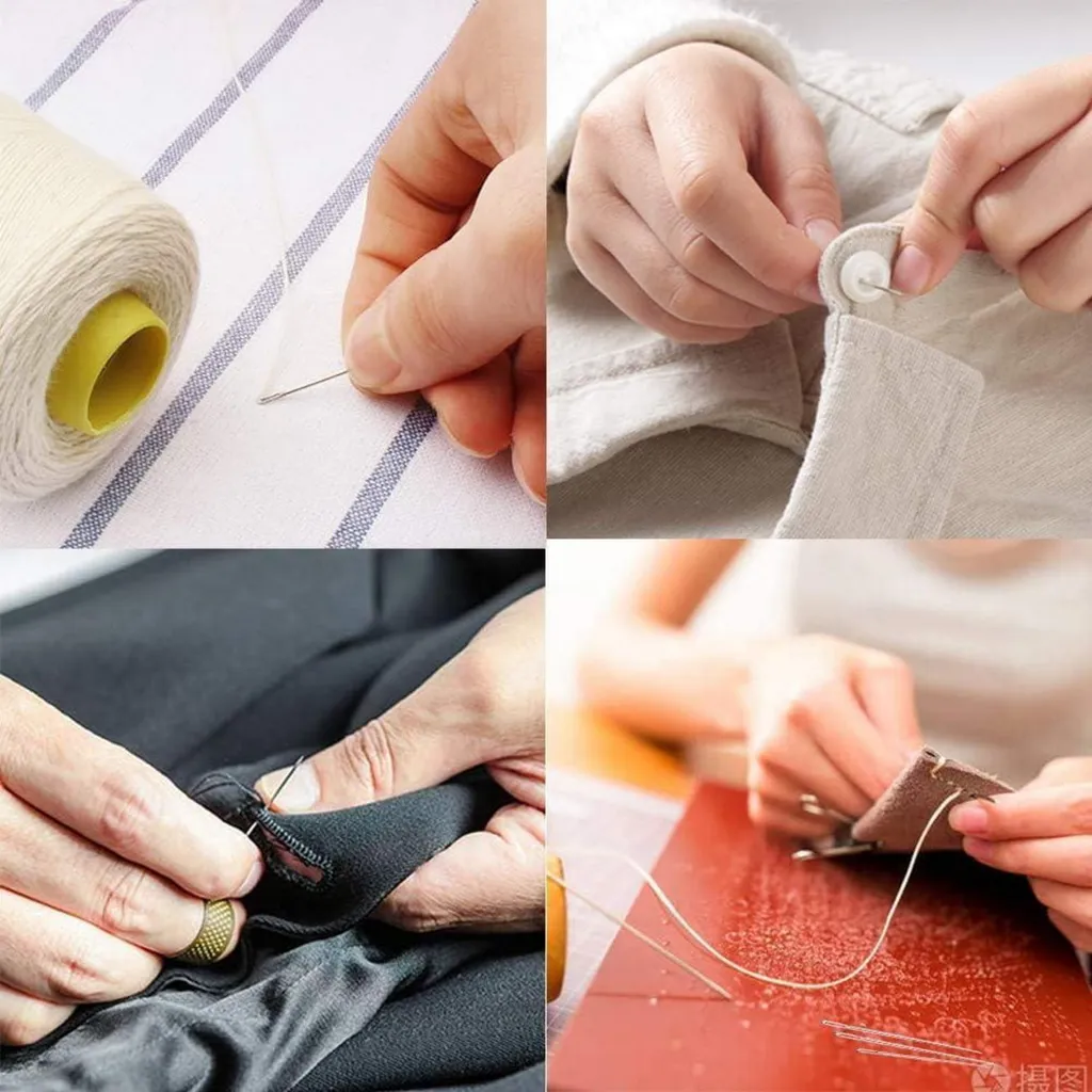Set d'Aiguilles à Cuir 39 Pièces Gros Yeux pour Couture Main avec Étui - 5